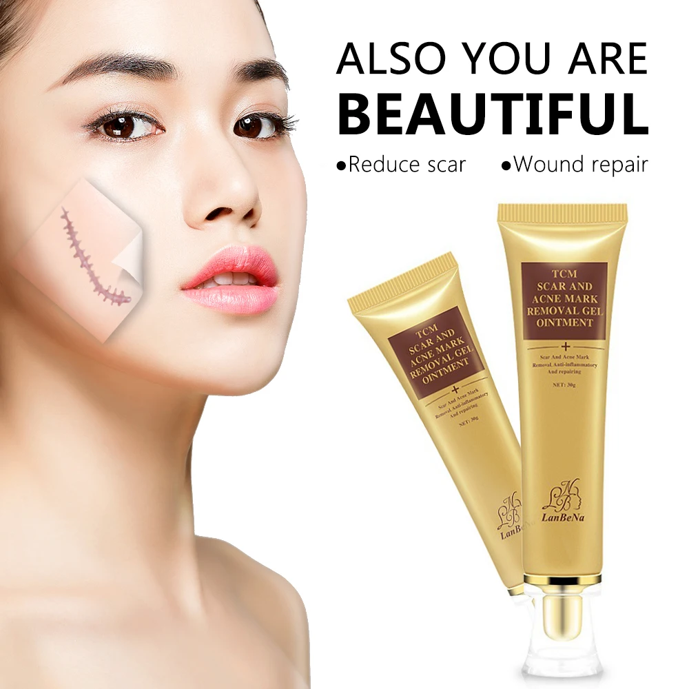 

3 Pcs Scar Acne Gel Ointment Facial Care Anti-inflammatory Repair Ointment Bullet Marks Acne Cream Face Care Tool Whitening