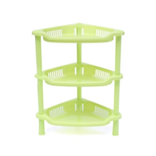 3 Tier Plastic Corner Shelf Organizer Bathroom Kitchen Sundries Storage Rack Greenin