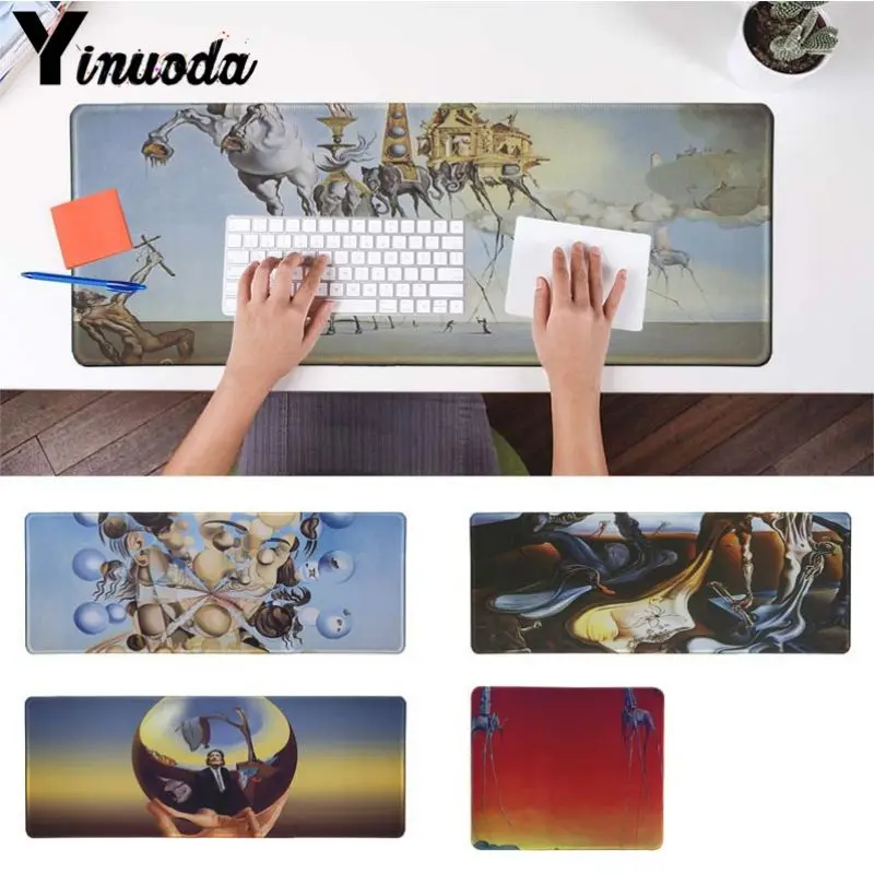 

Yinuoda Salvador Dali Large Mouse pad PC Computer mat Size for 30x60 40x90cm Gaming Mousepads Large Gaming Size Mouse Pad