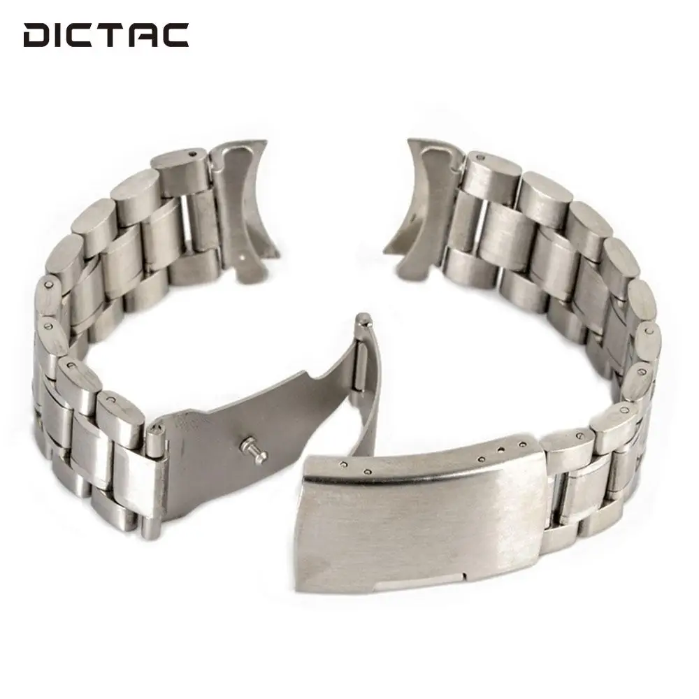 

Unisex Men Watch Band Strap Stainless Steel Replacement Deployment Clasp Speed Master Wrist Women Band 18mm 20mm 22mm 24mm