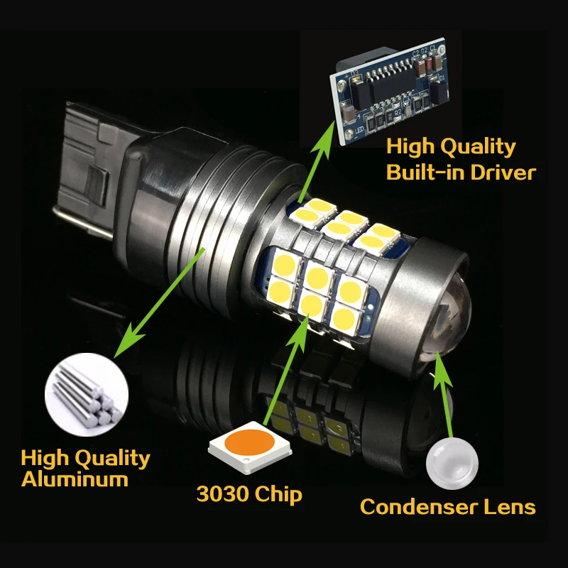 1pcs ڵ LED   Canbus   W16W 921 T15 P21W BA15S w21w Skoda  Octavia A7 A 5 2 Fabia Rapid Yeti
