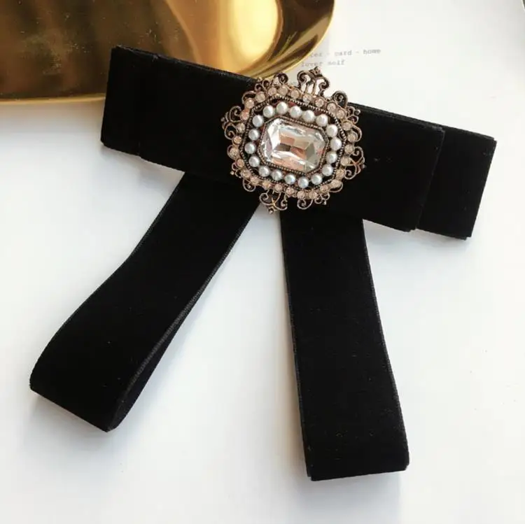 Черный бархатный галстук-бабочка Для женщин новые свадебные галстук вечерние женские шеи галстук бантом Pajaritas Vlinderdas шее носить Cravate Bowties