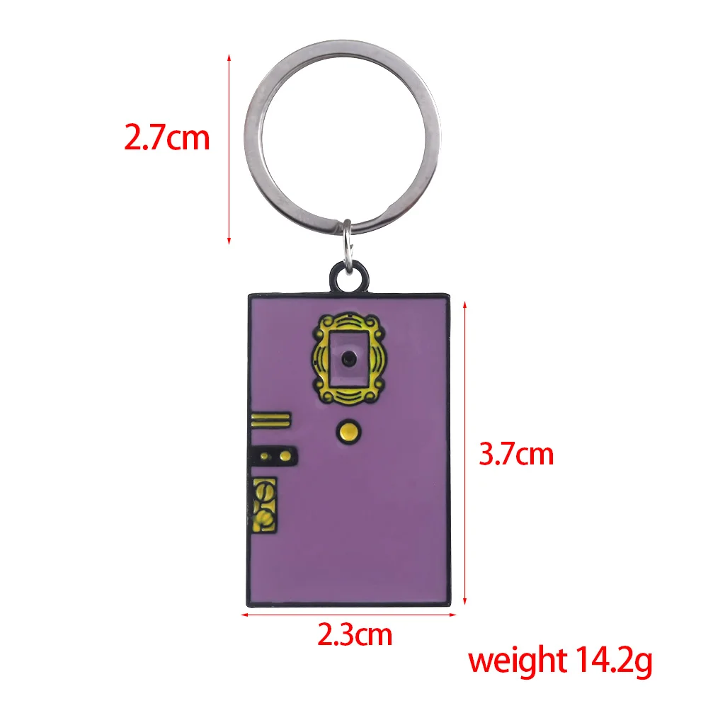 SG ТВ друзей Моники двойной боковой двери, брелки для ключей, подвески Central perk Кофе брелок Time колье Для мужчин сувенирный подарок ювелирных изделий