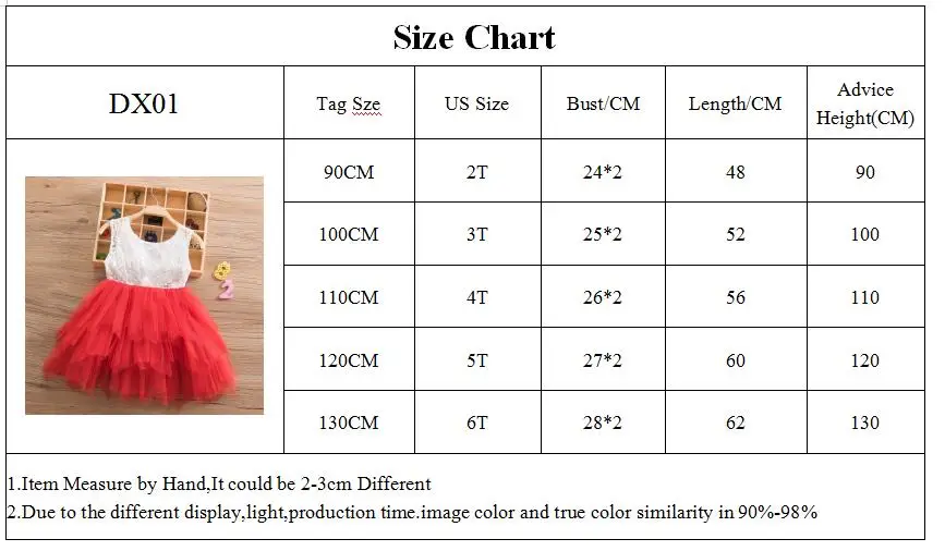 DX01-Size Chart