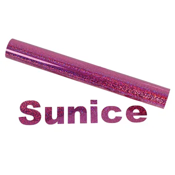 

Sunice 50x300cm Pink Laser Holographic Heat Transfer Vinyl DIY T-Shirt Vinyl Transfer Sheets -Best Iron On HTV Vinyl Clothes