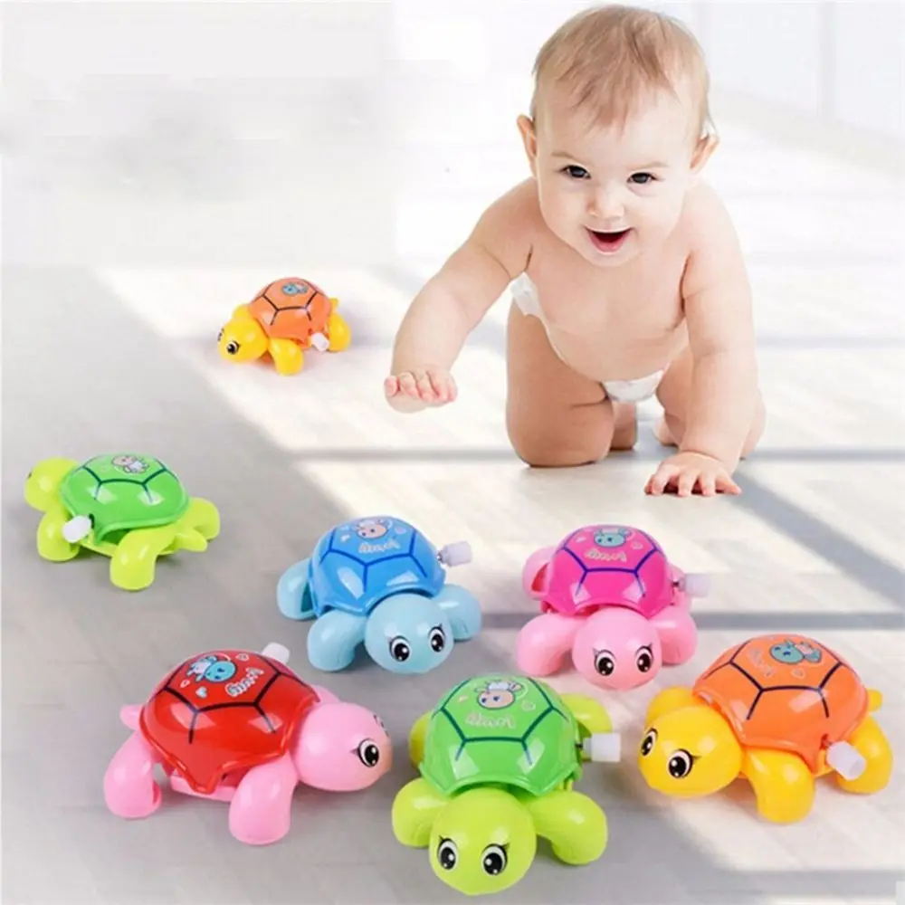 1 x Wind Up Toy Cartoon Cute Animal Tortoise Clockwork Classic Toys For ...