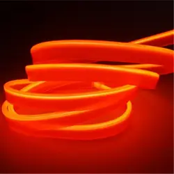 JingXiangFeng Самые низкие цены 1 м Гибкий EL провода Soft Tube провода Neon Glow автомобилей веревка газа Light Xmas Декор 12 В 2,3 мм Диаметр