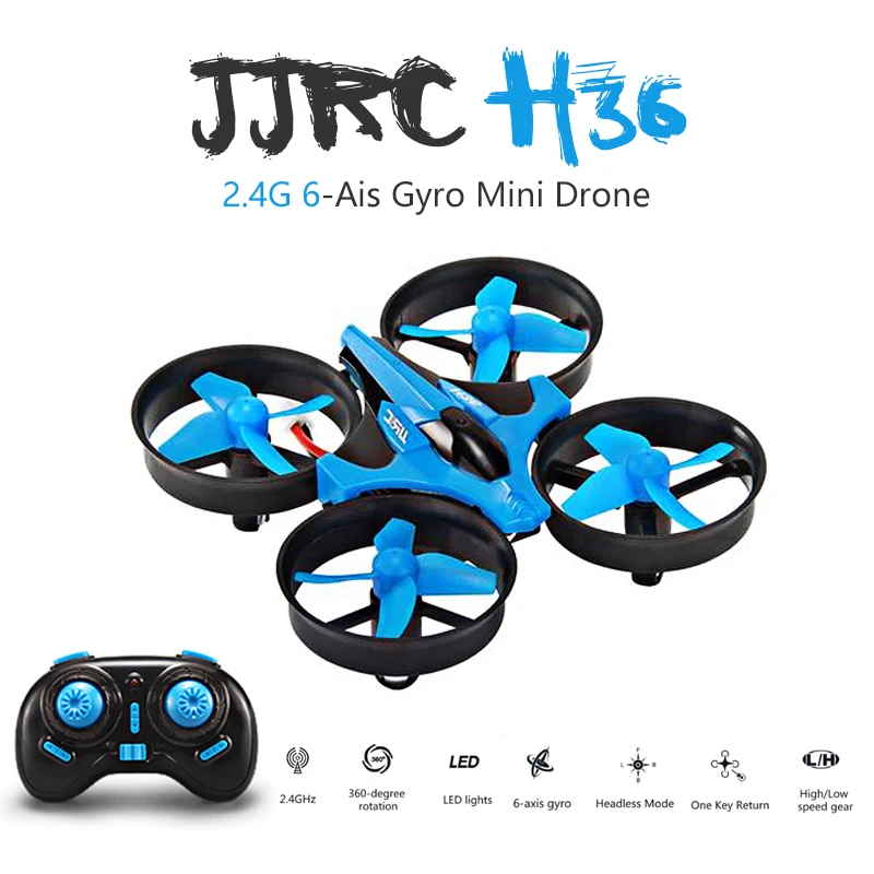 

Newest JJRC H36 Mini Drone 6 Axis RC Micro Quadcopters With Headless Mode One Key Return Helicopter Vs H8 Dron Best Toys For Kid