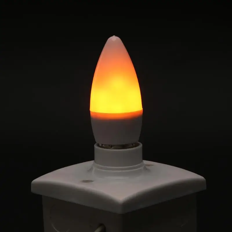 39 SMD 2835 Светодиодный светильник E14 3 Вт Свеча светильник эффект пламени эмуляция мерцающие лампы креативное моделирование свеча светодиодный светильник