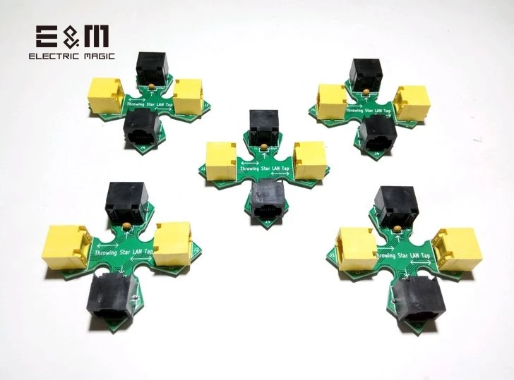 

Throwing Star LAN Tap Network Packet Capture Mod 100% Original Replica Monitoring Ethernet Communication Haker Tool