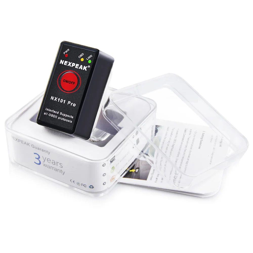 Автомобильный диагностический сканер ELM327 OBD2 PIC1825K80 V1.5 Bluetooth ELM 327 ODB 2 для Android|auto