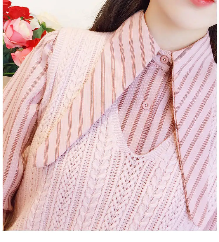 Костюм из двух предметов, жилет, свитер, женский vestidos, зима-осень, длинный пуловер, платье