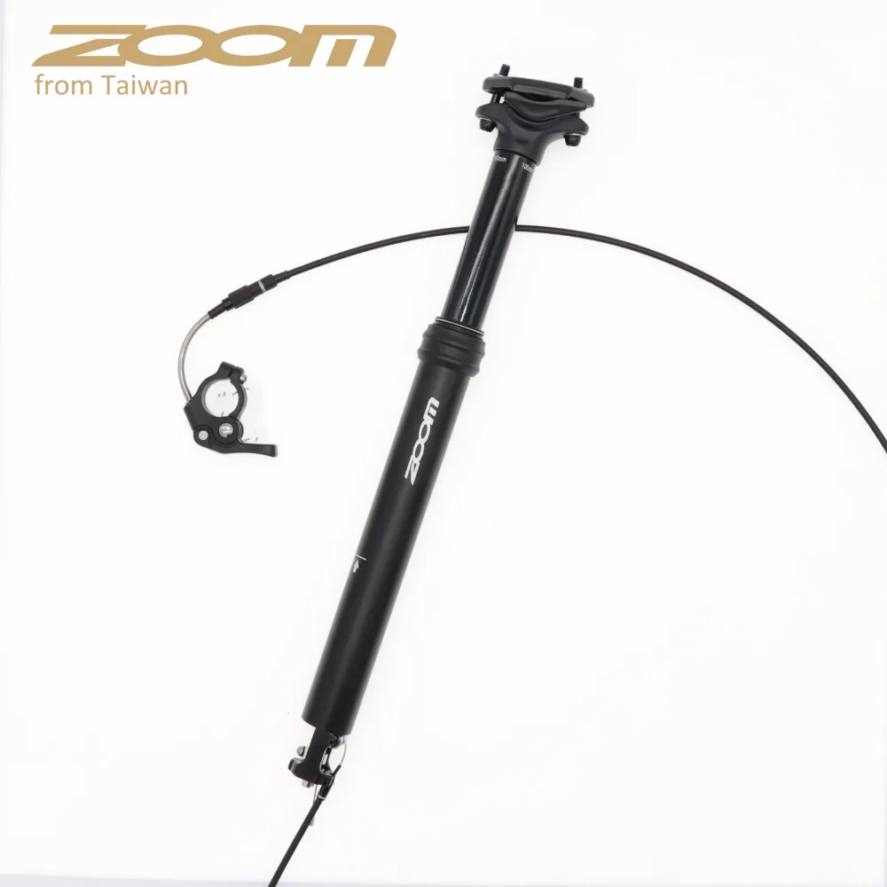 Zoom Dropper Seatpost Internal Routing 30.9 31.6 375MM 100MM Travel MTB