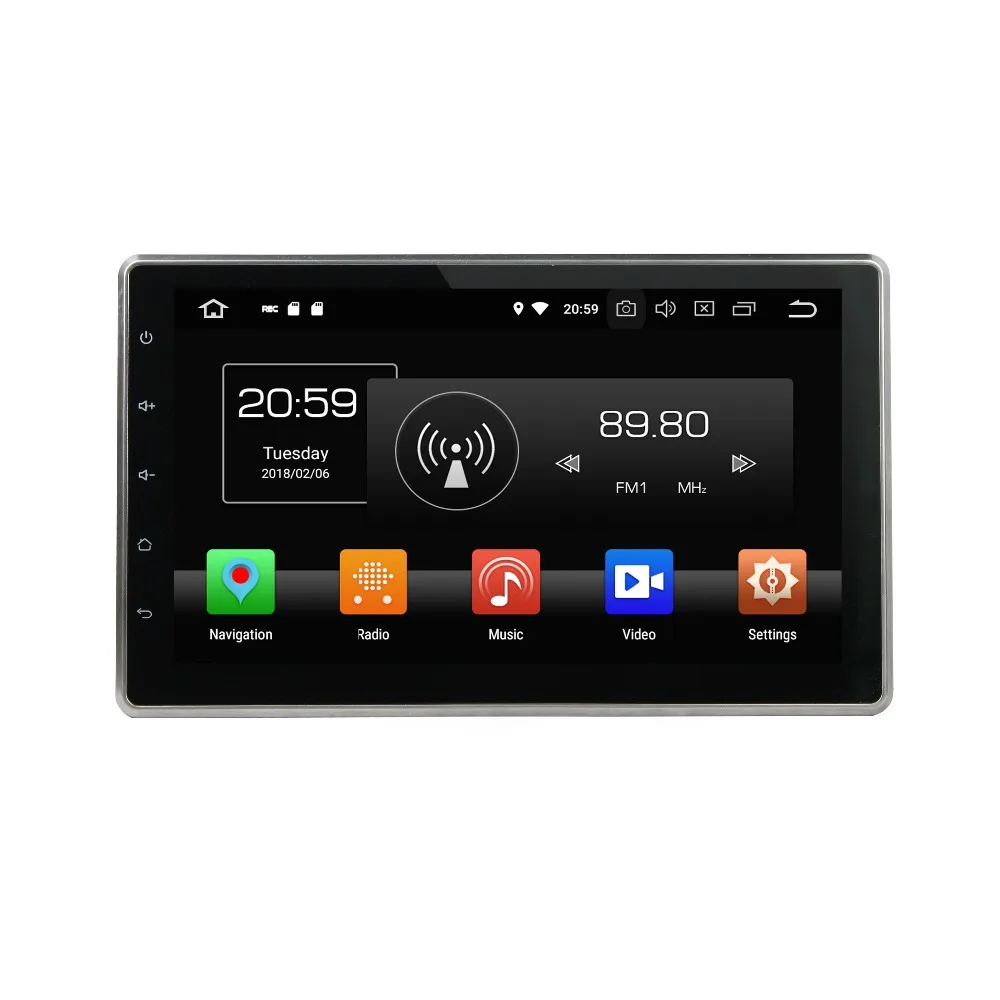 4GB RAM Car Radio font b GPS b font Navigation Octa Core 2 din 10 1