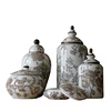 Jingdezhen Ceramic Freehand Vase Living Room Decoration Modern Handicraft Antique European Ornamental Ceramic Pot porcelain jar 5
