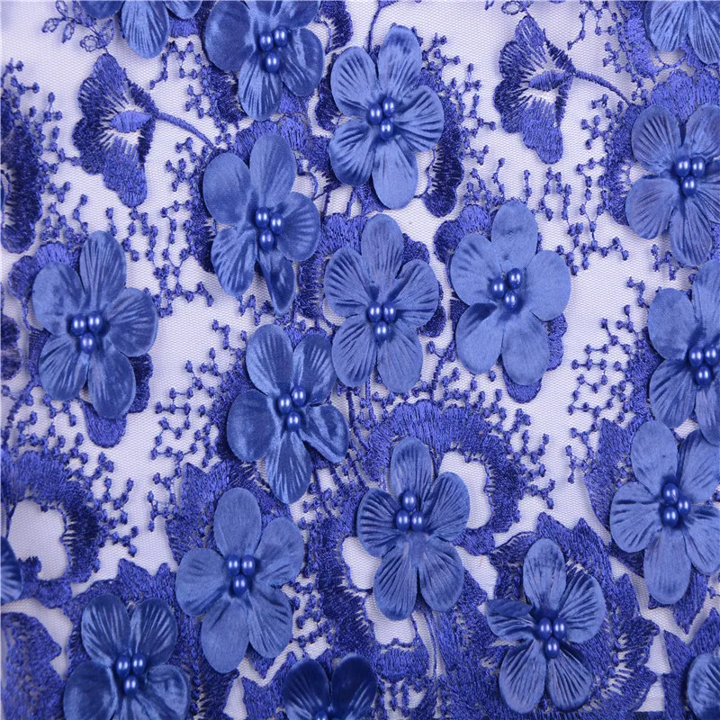 Лук африканская кружевная ткань Высокое качество 3D Цветы Кружева французская чистая кружевная ткань нигерийские кружевные ткани для свадьбы 1543B