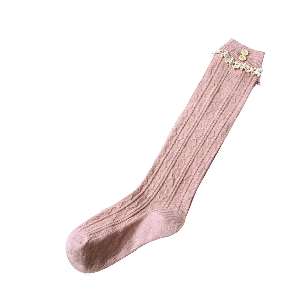 Женские носки в стиле Харадзюку, короткие кружевные зимние теплые вязаные длинные носки для обуви, повседневные носки с узкими носками, забавные носки kawaii
