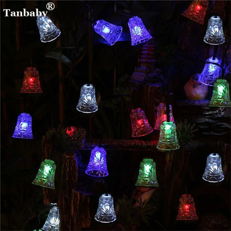 

Tanbaby 4M 20leds Jingle bell Led fairy string light AC220V or AC110V Multicolor indoor outdoor decoration for wedding party