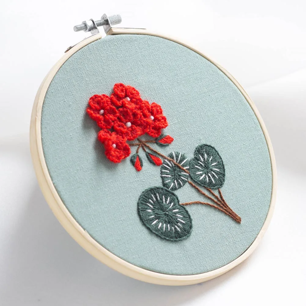

Embroidery DIY Manual Beginner Novice Production Three Dimensional Cloth Creative Embroidery HTQ99