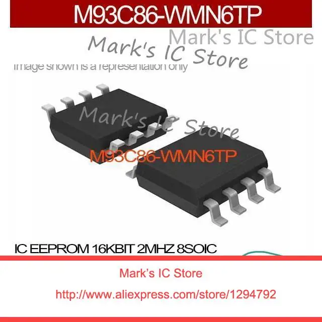 M93C86 WMN6TP IC EEPROM 16KBIT 2MHZ 8SOIC M93C86 WMN6 93C86 M93C86 ...