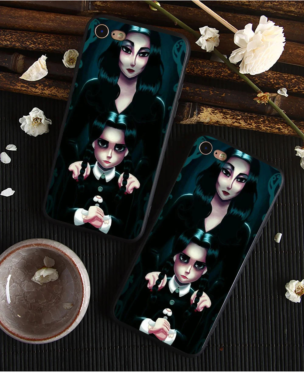 Weday Addams family чехол для телефона Apple iPhone 8 7 6 6S Plus X 5 5S 5C Мягкий Силиконовый Модный чехол