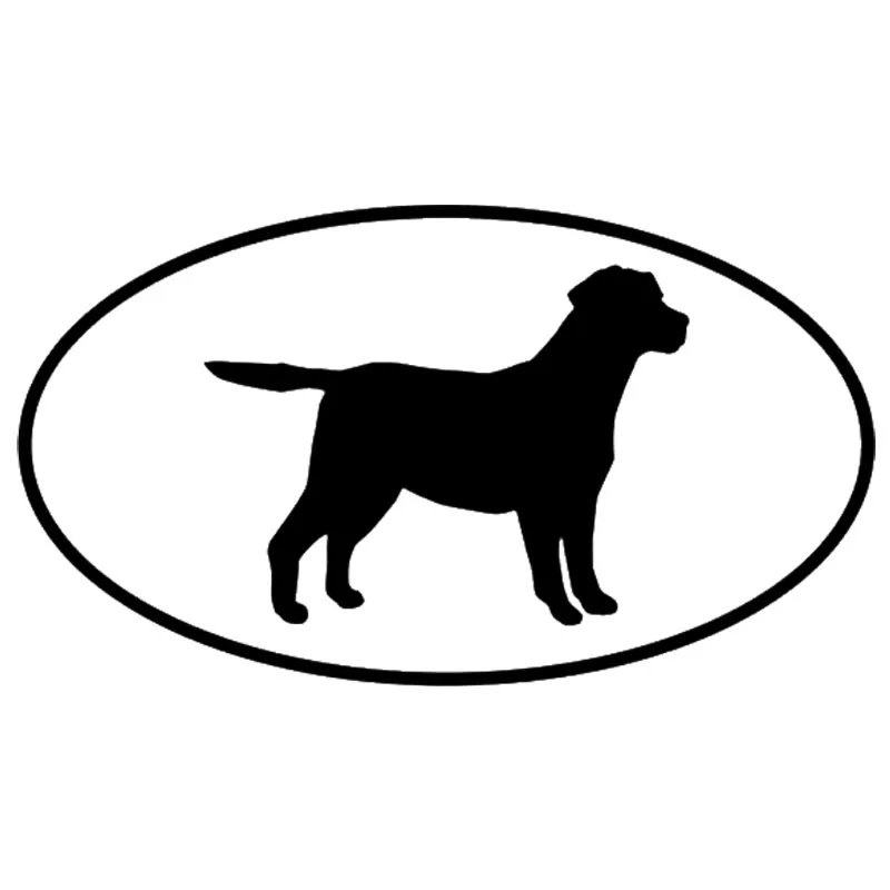 13.5*7.5CM Labrador Retriever Dog Car Stickers Silhouette Vinyl Decal