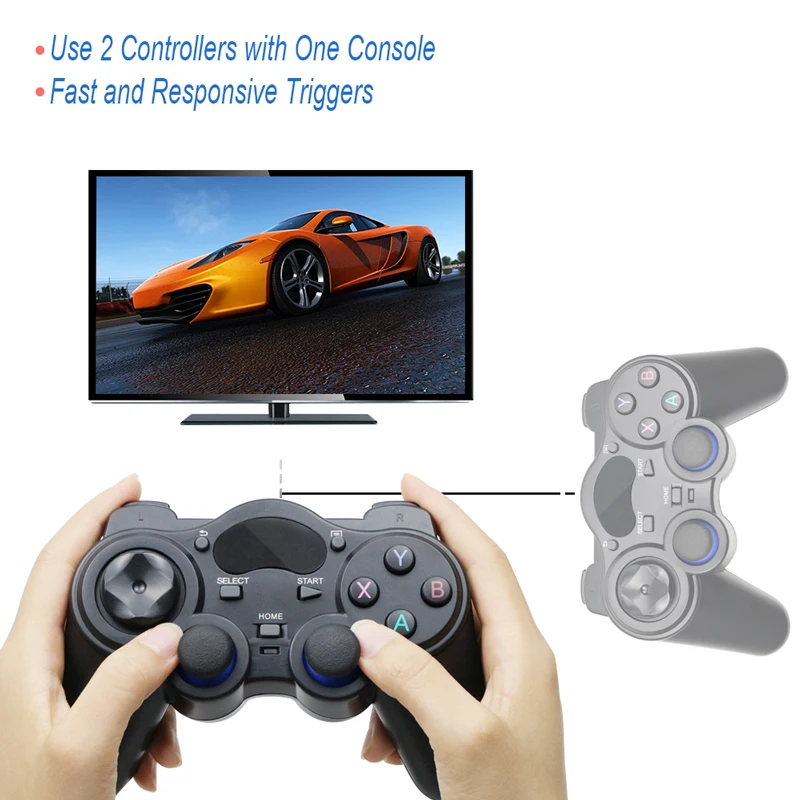  2.4 G Controller Gamepad Android Wireless Joystick Joypad with OTG Converter For PS3/Smart Phone Fo - 32824692489