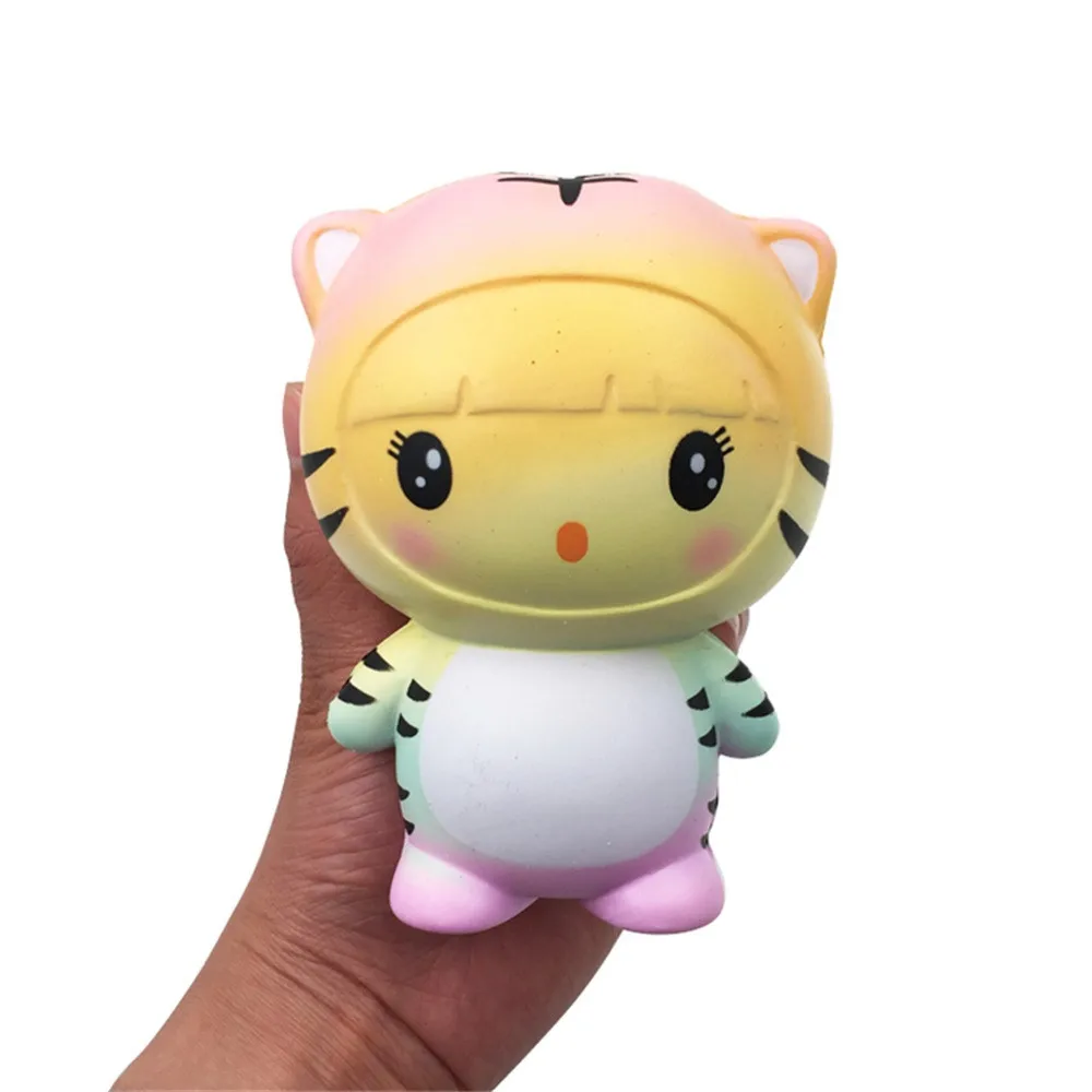 Squishy Junbo яркие rainbow Tiger Ароматические очарование замедлить рост моделирование Kid Игрушка декомпрессии игрушки @ 15