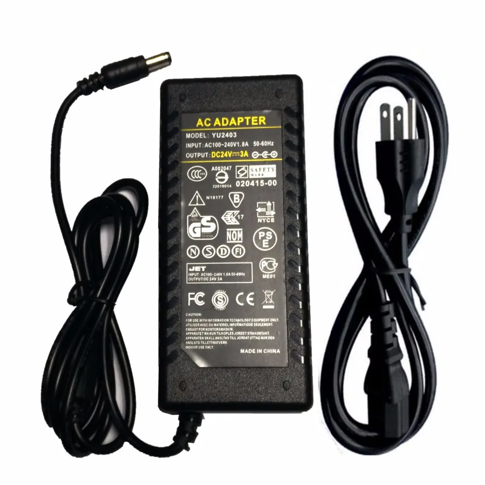 24v 3a  us cable