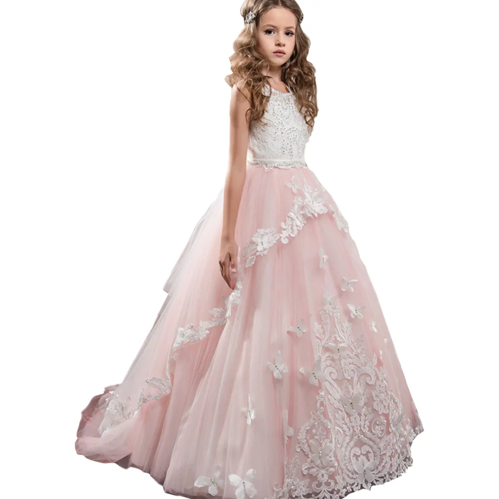 Mermaid Flower Girl Dresses For Wedding Pink Pageant ...