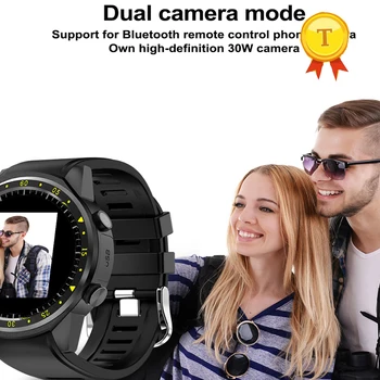 

boyfriend gift 1.3 inch MTK2503 Dual Bluetooth Sport wristwatch support GPS Camera Heart Rate Sleep Monitor stopwatch SmartWatch