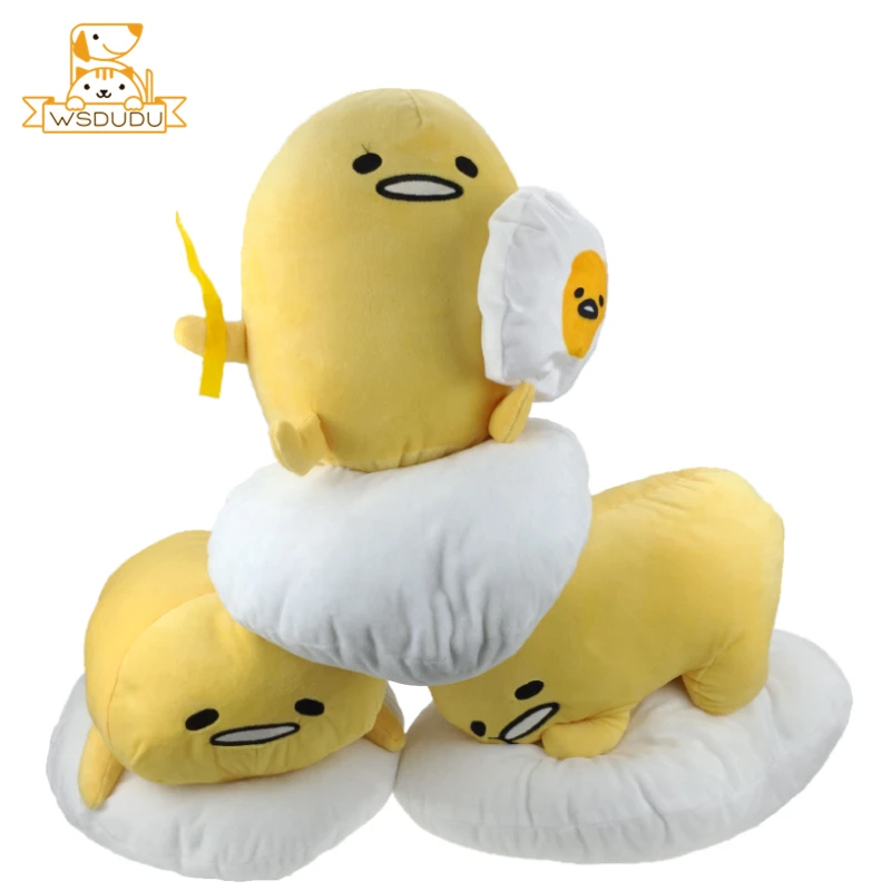 Очаровательны Gudetama ленивый яйцо милый мультфильм Jun желток яйца брат куклы мягкая подушка плюшевые милые мягкие игрушки Японии подушка 40