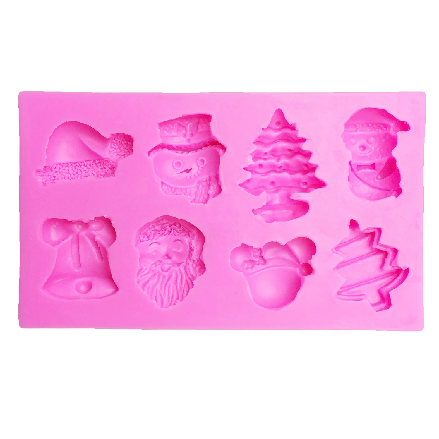 M0460 Рождество/Снеговик/дерево/Санта-Клаус/Колокольчик/шляпа инструменты для украшения торта силиконовые формы Аксессуары для выпечки