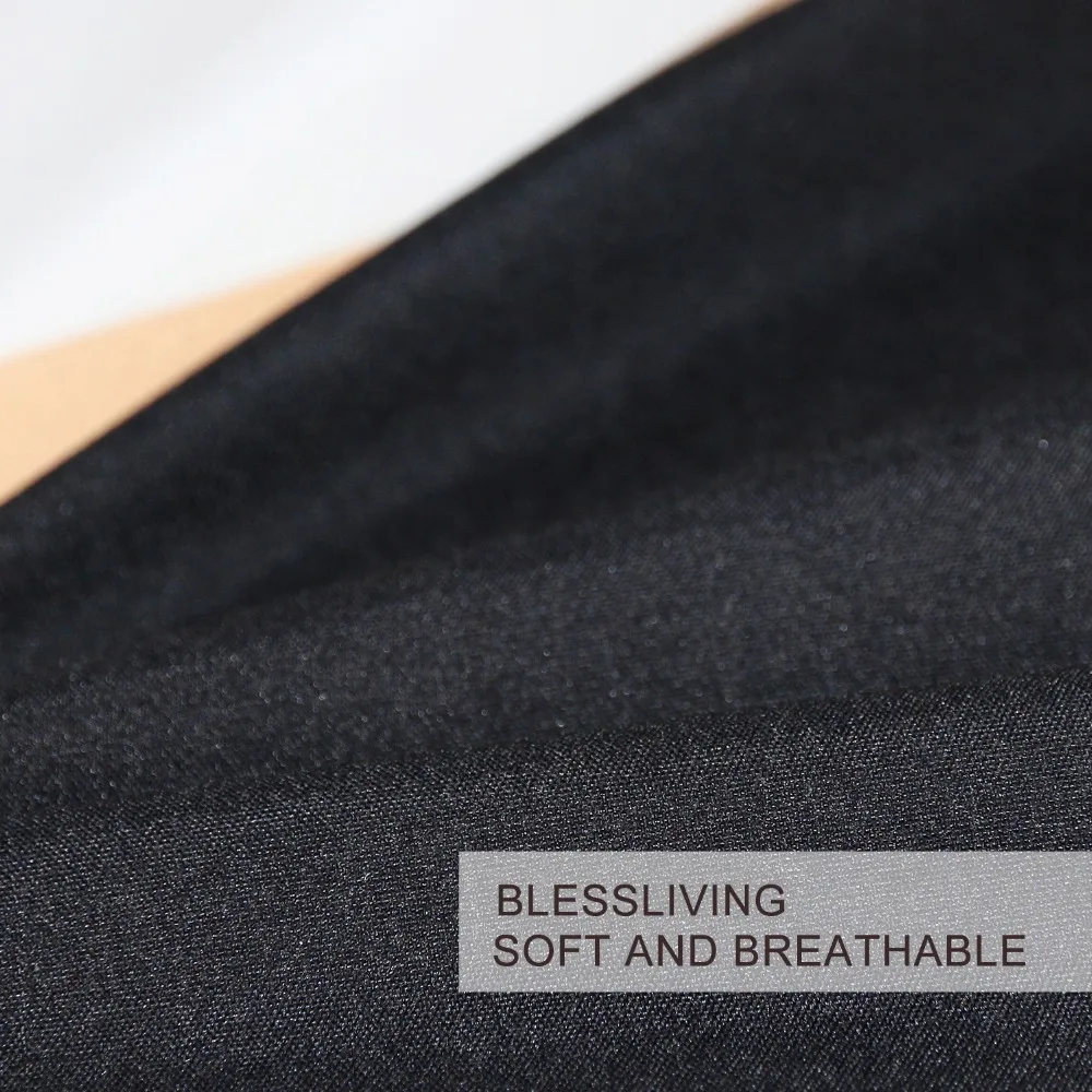 BlessLiving غير النظامية هندسية مطبوعة طقم سرير أبيض وأسود حاف مجموعة غطاء الرخام الملمس غطاء سرير الملكة المفارش