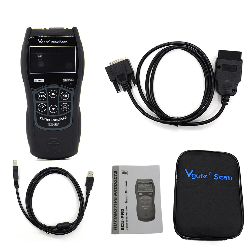 Профессиональный диагностический инструмент OBD2 EOBD VS890 MaxiScan Vgate OBD сканер