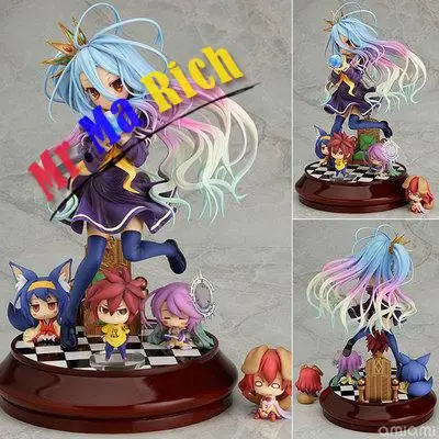 

New Phat! Anime Life No Game No Life Shiro Game of Life Painted second generation Game of Life 1/7There is no baby doll in this
