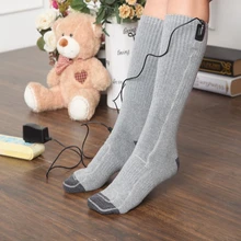 5 В USB, носки с электрическим подогревом, сохраняющие тепло, хлопковые носки для зимы, чулочно-носочные изделия, Идеальные подарки для мамы, папы, друзей