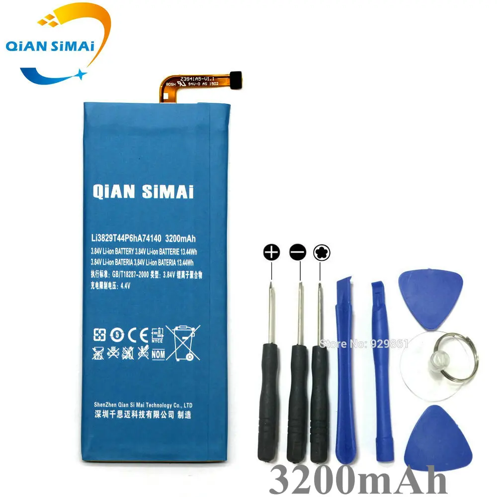 Инструменты для ремонта и батареи QiAN SiMAi Li3829T44P6hA74140 3200 мАч ZTE Nubia Z7 Z9 NX508J NX510J NX511J Max
