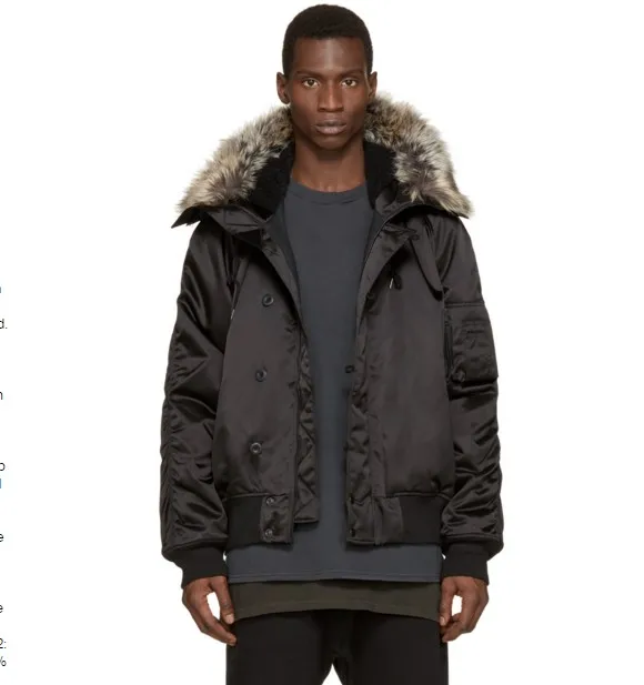 Black Faux Fur Bomber Jacket 