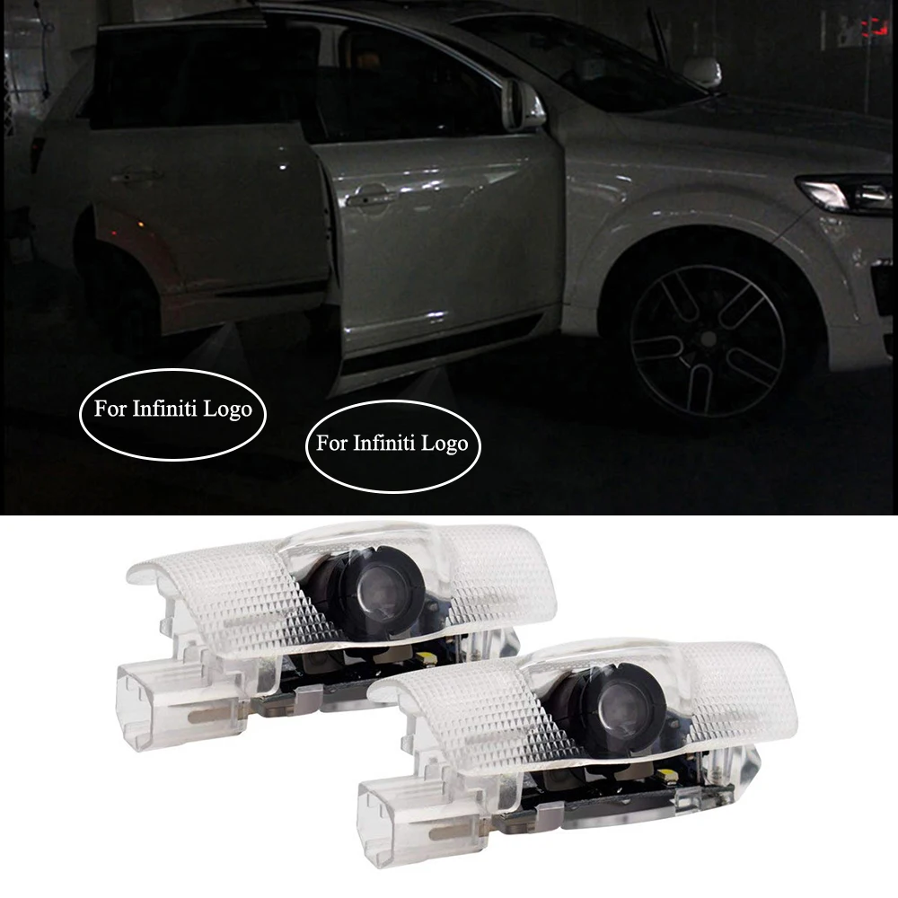 2pcs Courtesy Lamp Car Door Laser Projector Light Badge Ghost Shadow