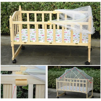 

Babies Cradle Crib Arched Ger Type Mosquito Net Anti Insect Mesh Curtain Netting
