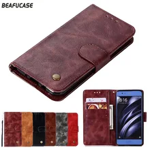 Фотография Beafucase Luxury Vintage Flip Cover Phone Case For Xiaomi Redmi 4 4x 4A Leather Wallet  PU Cases For Xiaomi 6 5X 5S Case