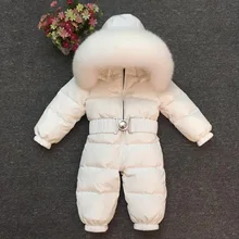 Baby jumpsuit Boys and girls have thick down coats Children’s ski wear