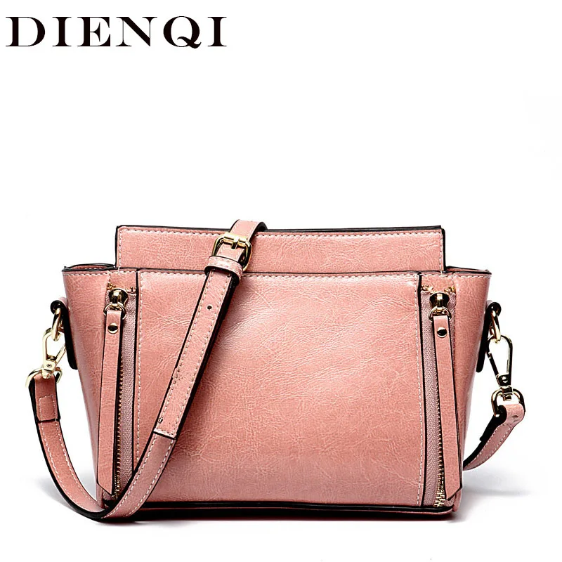 small pink leather handbag