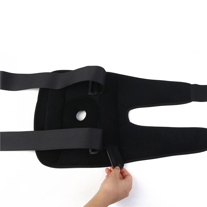 Knee Support Professional Sports Safety Brace Stabilizer with Inner Flexible Hinge Knee Pad Guard Breathable Protector Strap