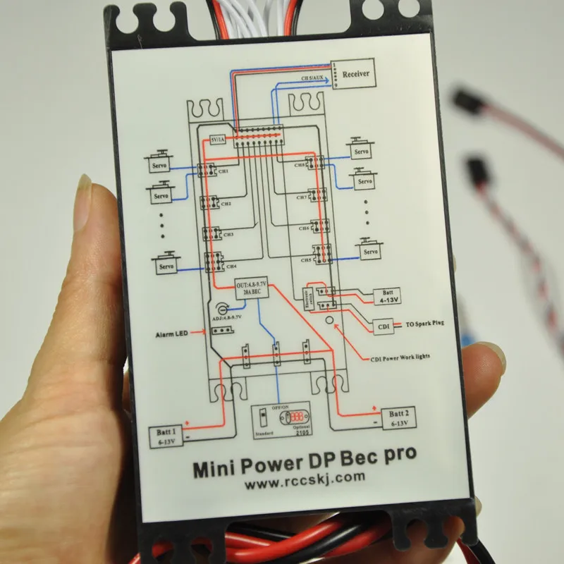 Мини-блок питания DP Pro Mini Servo, 9 каналов, блок питания с BEC для газового самолета