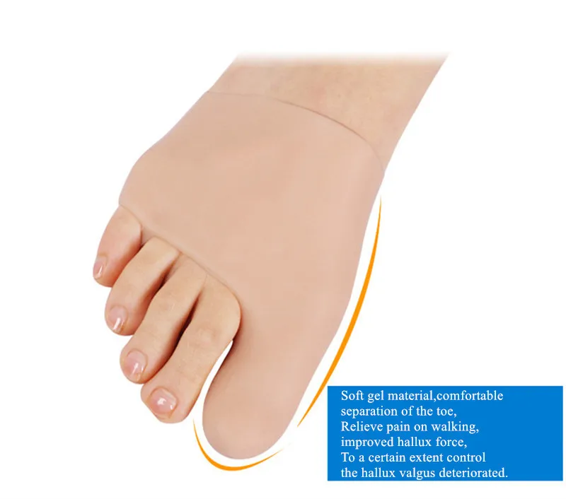 2 шт. корректор Bursitis ортопедические стельки вальгусная шина Sholl силиконовые стельки педикюрные носки гелевые стельки для обуви