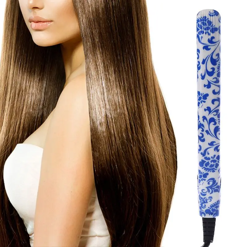 Professional Ceramic Hair Straightener Steam Styler Flat Iron Styling Tools 100-240V 50-60Hz 18W Straightener US/UK/Car Cha