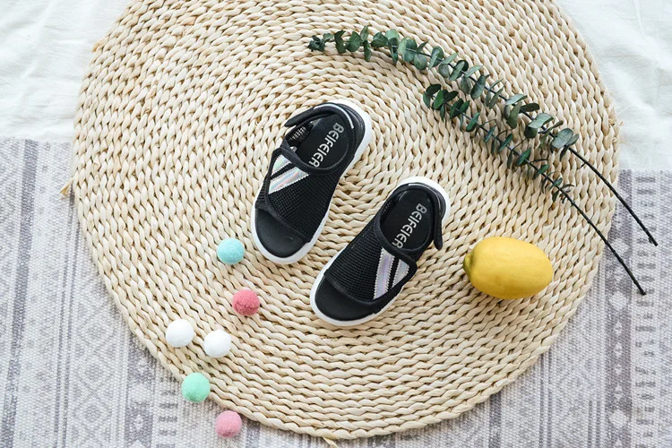MHYONS2019 новые летние детские сандалии обувь для мальчиков модная обувь с открытым носком дышащая обувь для девочек пляжная