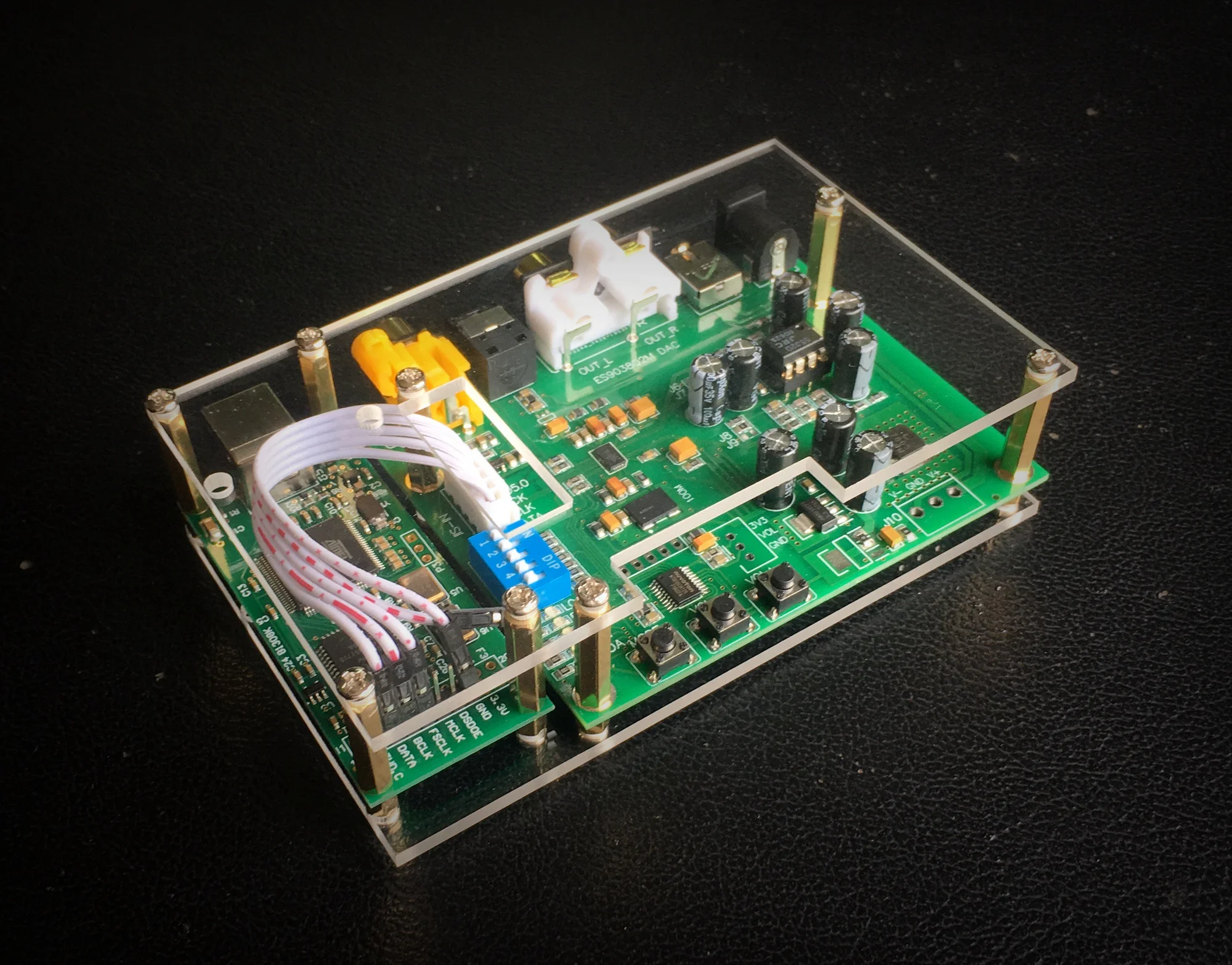 ES9038Q2M DSD ies SPIDF декодирующая плата Amanero Италия цифровой интерфейс USB посылка